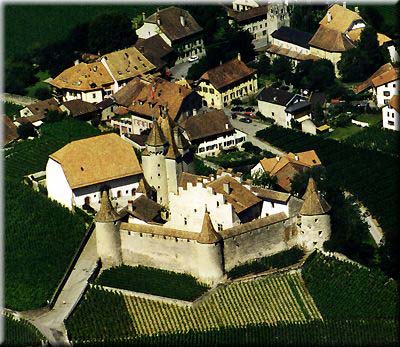 Vue aerienne du chateau