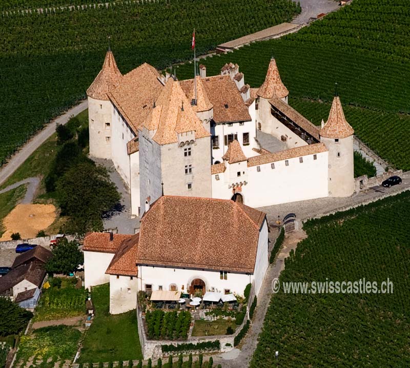 Vue aerienne du chateau