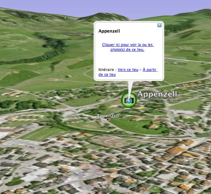 carte du canton de Appenzell