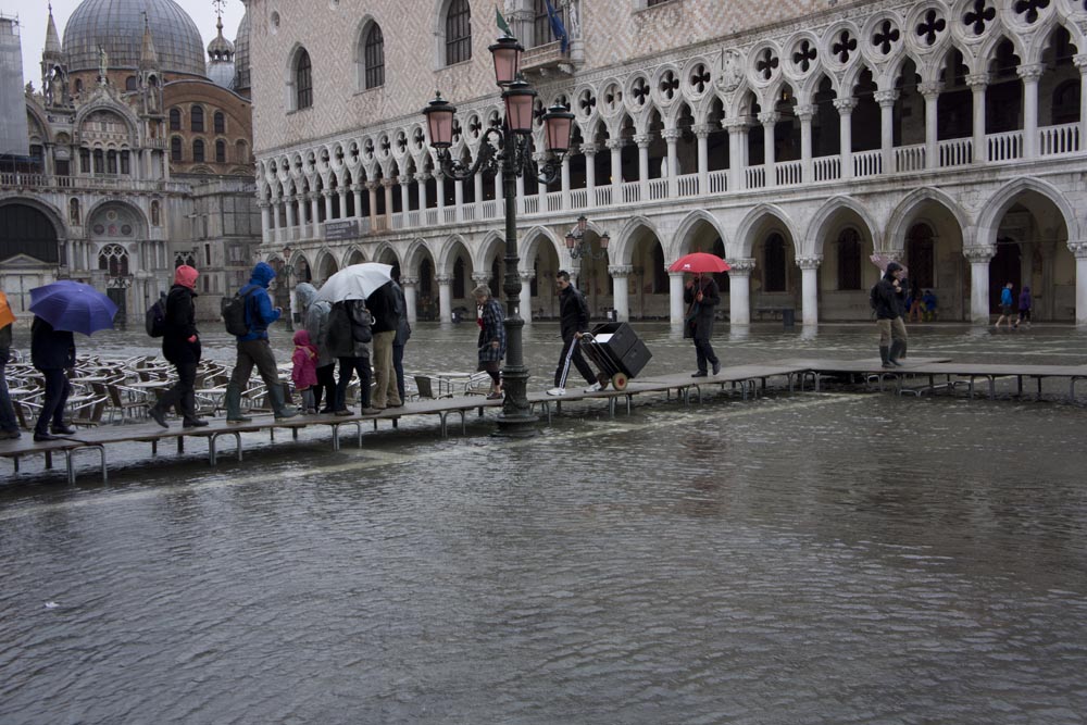Venise, La place Saint Marc sous l'eau