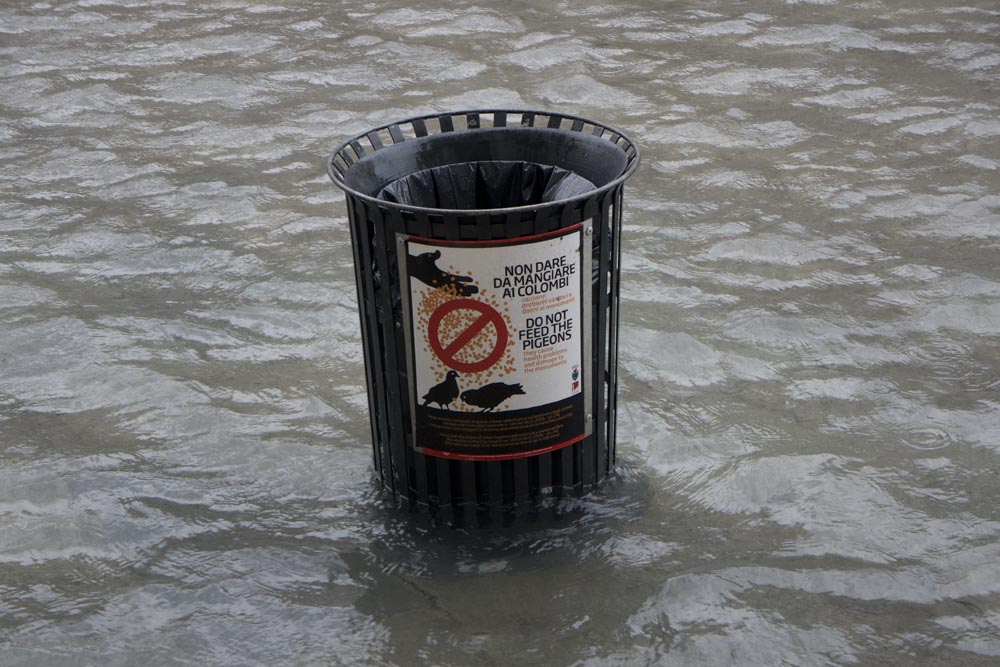 Venise, La place Saint Marc sous l'eau